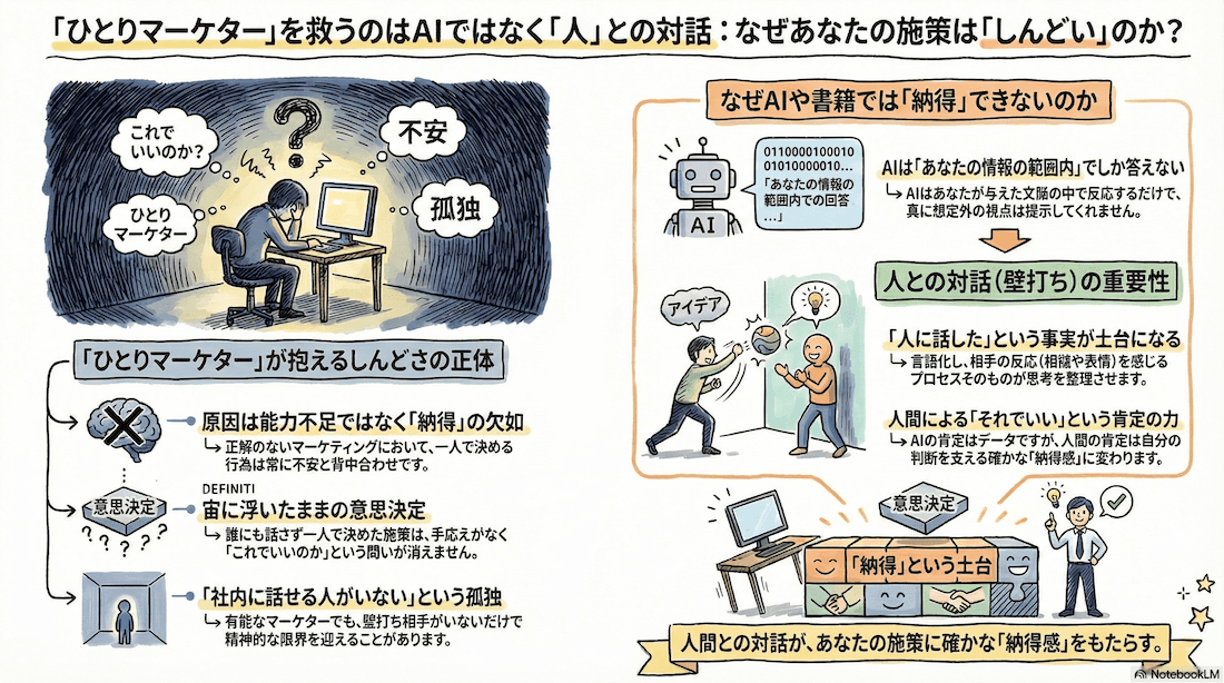「この施策で合ってますか?」——その問いに、AIも記事も答えられない理由