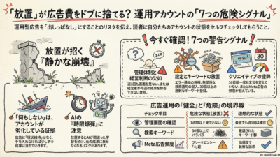 「広告は一応、回ってるから大丈夫」——本当にそうですか？